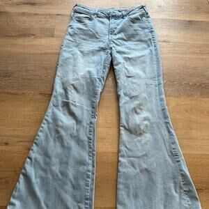 Pilcro light blue denim flare